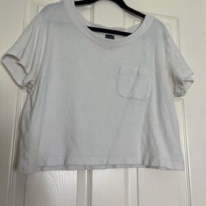 GAP Cream Textured Top